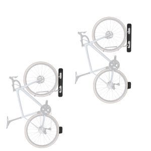 Set 2x Bicycle wall mount swiveling Cranit bicycle lift for 2.13-2.76 inch tire width ME84 black