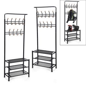 Set of 2 Motorcycle Wardrobe XGP SG13 Floor Standing Wardrobe with Helmet holder black
