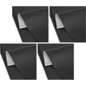 Set of 4 Motorcycle seat cover fabric artificial leather Carbon-Look  XL 140x39.37 inch