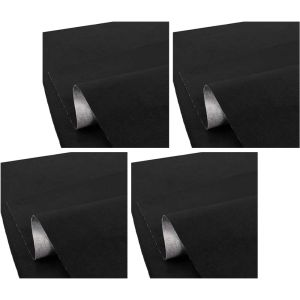 Set of 4 Tourtecs Motorcycle seat leather anti-slip black