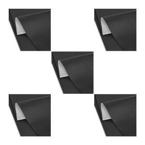 Set of 5 Motorcycle seat cover fabric artificial leather Carbon-Look  XL 140x39.37 inch