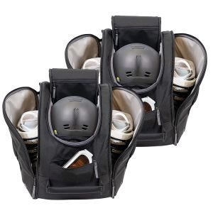 Set of 2 Ski helmet / ski boot bag SR1 Cranit helmet bag travel backpack black