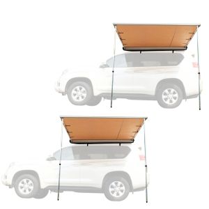 Set of 2 Awning for car / SUV / off-road vehicle 4.59 ft x 6.56 ft universal Vanit canopy AM13 beige