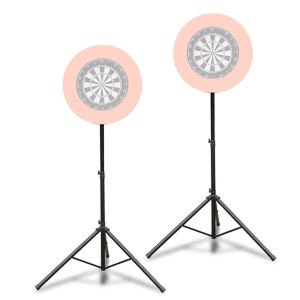 Set of 2 Dart stand height adjustable 140 - 76.77 inch Cranit tripod for dartboard PL38 black