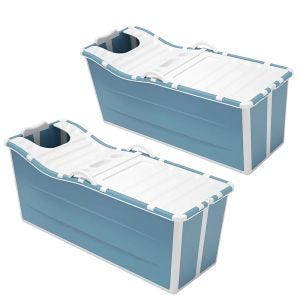 2x foldable bathtub Divit FB1 folding bathtub 53.54 inch
