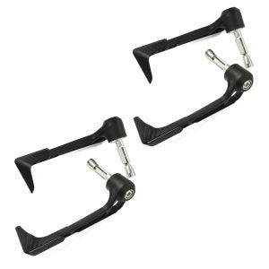 2x Motorcycle lever guard / Brake and Clutch lever protector X11 black