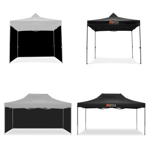 Rennzelt 3x4,5m faltbar Tourtecs für die Rennstrecke MOTEA + Rennzelt 3x3m faltbar + 4x Pavillon Seitenwände passend für faltbares Rennzelt 3x4,5m + 4x Pavillon Seitenwände 3x3m schwarz