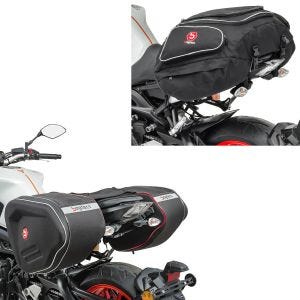 Set: Side Bags RF1 40-60 Litres Volume Softshell + Tail Bag X50 Rear seat bag 50Ltr in 