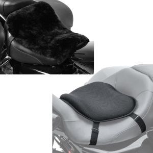 Set: Cushion Seat Pad Sheepskin Tourtecs 46x11.81 inch in + Gel Seat Pad Tourtecs L Comfort Seat universal in 