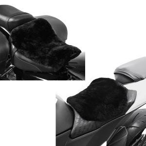 ,Set: Cushion Seat Pad Sheepskin Tourtecs 46x11.81 inch in + Cushion Seat Pad Sheepskin Tourtecs,, 22 x 11.42 inch,