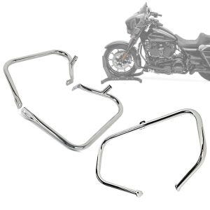 Set: Engine Guard fits for Harley Davidson Touring 97-08 Craftride TR1 chrome + Saddlebag Guard fits for Harley Davidson Touring 97-08 Craftride