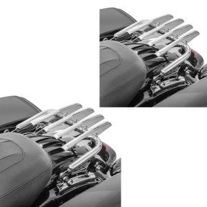 2x Luggage Rack Stealth Detachable fits for Harley Davidson Touring Models 09-24 chr Craftride Set Discount