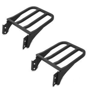 ,2x Luggage Rack fits for Harley Davidson Sportster,, Dyna,, Softail black Craftride Set Discount,