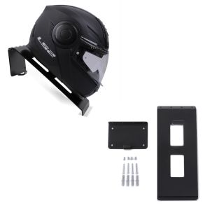 2x Motorradhelm Halterung XGP HH1 Wandhalterung in schwarz Spar-Set_1