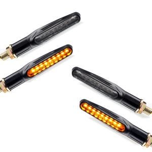 2x Sequential LED indicators motorcycle Lumitecs KP6 Turn signals 2 pieces Discount Set
