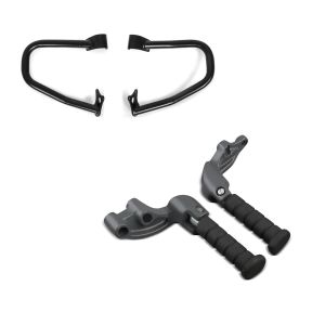 ,Set : Passenger footpegs with support compatible with Indian Scout,, Sixty,, Bobber 15-19 + Engine Guard Indian Scout/Sixty 15-23,