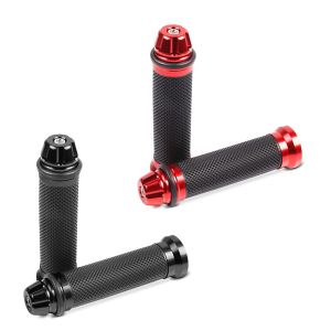 Set: Handlebar Grips 2X 0.87 inch red + Handlebar Grips 2X 0.87 inch 