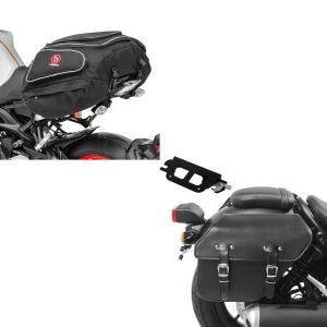 Set: Water Cooler radiator compatible with KTM EXC 125 / 200 / 250 / 300 2008-2015 + Tail Bag X50 Rear seat bag 50Ltr in 