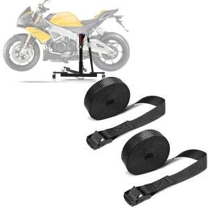 Set: Zentralständer Aprilia Tuono V4 1100 Factory 15-21 Power-Evo + Spanngurt Set Zurrgurte 150cm 2 Stück in schwarz_1