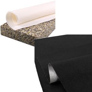 Set: Sitzbank Schaumstoff M 66x34x8cm + Sitzbank Leder antirutsch in schwarz_1