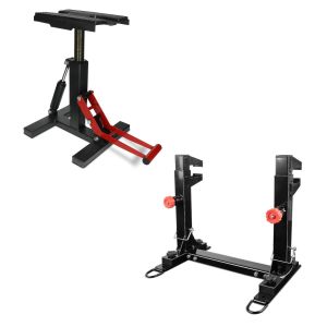 Set: Moto Cross Hydraulic Lift Crosslift Pro + MX Motocross Transport Stand Safe-Lock for trailer and van
