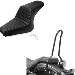 Set: Doppel Sitzbank für Yamaha XV 950 / R 14-20 Duo Sitz Craftride XC8 + Sissybar für Yamaha XV 950 / R14-20 Craftride Tampa schwarz_1