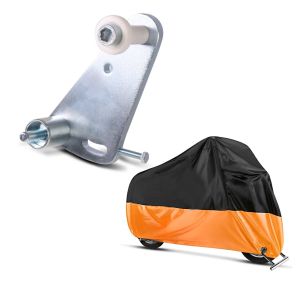 Set: Adapterplatte für ConStands Power für KTM 1190 RC8 R 09-15 + Abdeckplane KTM 1190 RC8 / R - 125 Duke / EXC / SX / XC-W Craftride XL in schwarz-orange_1
