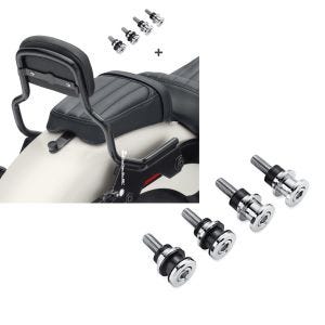 Set: Sissybar für Harley Softail Low Rider / S 18-21 Craftride XS mit Docking Kit schwarz + Anbausatz Docking Hardware Kit für Harley-Davidson Softail 18-21 52300646 Craftride_1