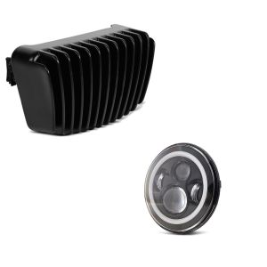 Set: Spannungsregler für Harley Street Glide 17-21 Gleichrichter Laderegler Craftride + LED Scheinwerfer 7" für Harley Davidson Street Glide / Special DRL Craftride schwarz_1