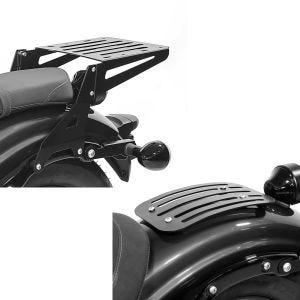 Set: Gepäckträger Yamaha XV 950/ R 14-20 Craftride schwarz + Gepäckträger für Yamaha XV 950 / R 14-20 Solo Rack L1 Gepäckbrücke Craftride_1