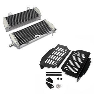 Set: Kühler Radiator Set KTM SX 125, 150, 200, 250 2016-2019 + Kühlerschutz Aluminium für KTM EXC/ EXC-F/ SX/ SX-F 2017-2020 Xdure schwarz_1