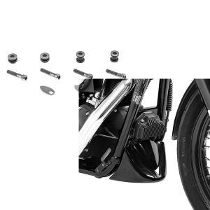 Set: Docking Kit für Harley Davidson Dyna Super Glide Custom 06-15 4-Punkt Anbausatz von Craftride + Bugspoiler für Harley Dyna Super Glide Custom 06-15 Craftride_1