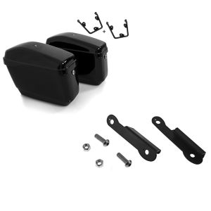 Set: Seitenkoffer für Yamaha XV 950/ R 14-20 mit Halter Satteltaschen Nevada Craftride + Blinkerverlegung für Yamaha XV 950 / R 14-20 Blinker hinten Versatz Kit Craftride_1
