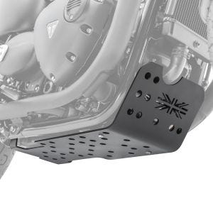 Skid Plate compatible with Triumph Bonneville T120 16-21 Aluminium Engine Guard black
