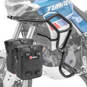 Engine Guard Set SG1 compatible with Aprilia Tuareg 660 22-24 Motoguard upper and lower part crash bars + Crash bar Bag pair 2x10L