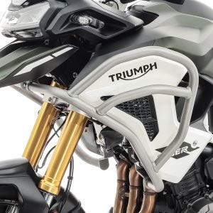 Upper Crash Bar compatible with Triumph Tiger 1200 GT / Pro 22-24 Engine Guard Motoguard TG2 silver