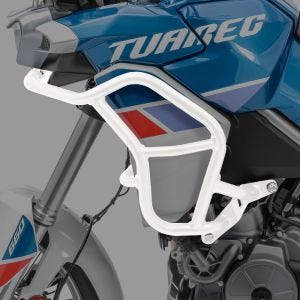 Top Crash Bar compatible with Aprilia Tuareg 660 22-24 Fairing Guard Motoguard TR2 white