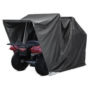 ,Shelter Garage Cover for Motorcycles,, Quads and ATVs Folding Shed XXXL black,