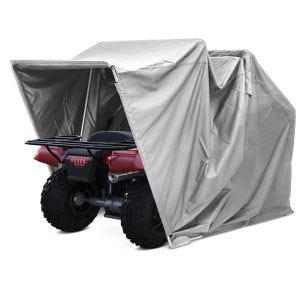 ,Shelter Garage Cover for Motorcycles,, Quads and ATVs Folding Shed XXXL grey,
