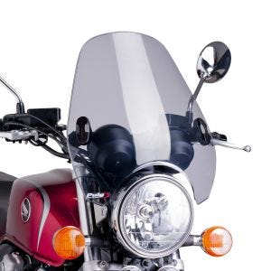 Windshield compatible with Royal Enfield Meteor 350 Puig Custom II light smoke 0336h