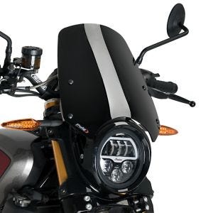 Windshield compatible with Indian FTR 1200 / S 19-24 Black Puig NG Sport