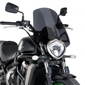 Windshield compatible with Kawasaki Vulcan S / Café 15-24 Dark Smoke Puig NG Touring