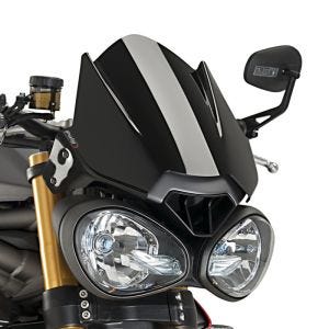 Windshield compatible with Triumph Speed Triple R / RS / S 16-20 Black Puig NG Sport