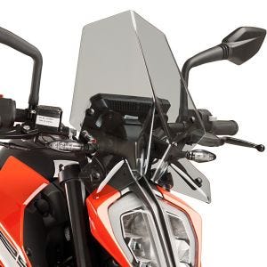 Windshield compatible with KTM 390 / 125 Duke 17-23 Smoke Puig NG Sport