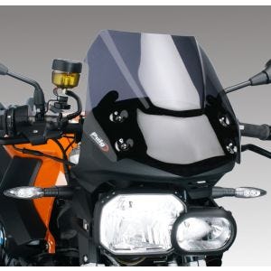Windshield compatible with BMW F 800 R 09-14 Dark Smoke Puig NG Sport