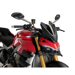 Windshield compatible with Ducati Streetfighter V4 / S 20-24 Dark Smoke Puig NG Sport