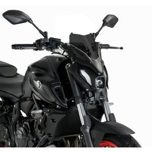 Windshield compatible with Yamaha MT-07 21-24 Dark Smoke Puig NG Sport