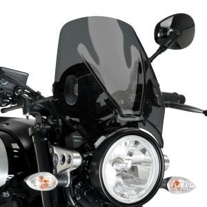 Windshield compatible with Suzuki SV 650 99-24 dark smoke Puig Mito