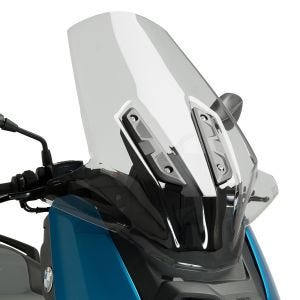 Windshield V-Tech Line Touring Puig compatible with BMW C400X 18-22 smoke / tinted Puig 20732h