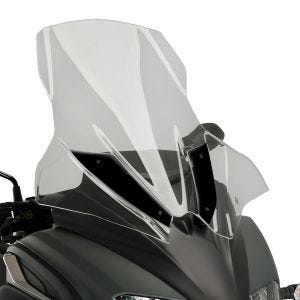 Windshield V-Tech Line Touring Puig compatible with Yamaha TRICITY 300 15-22 smoke / tinted Puig 21120h